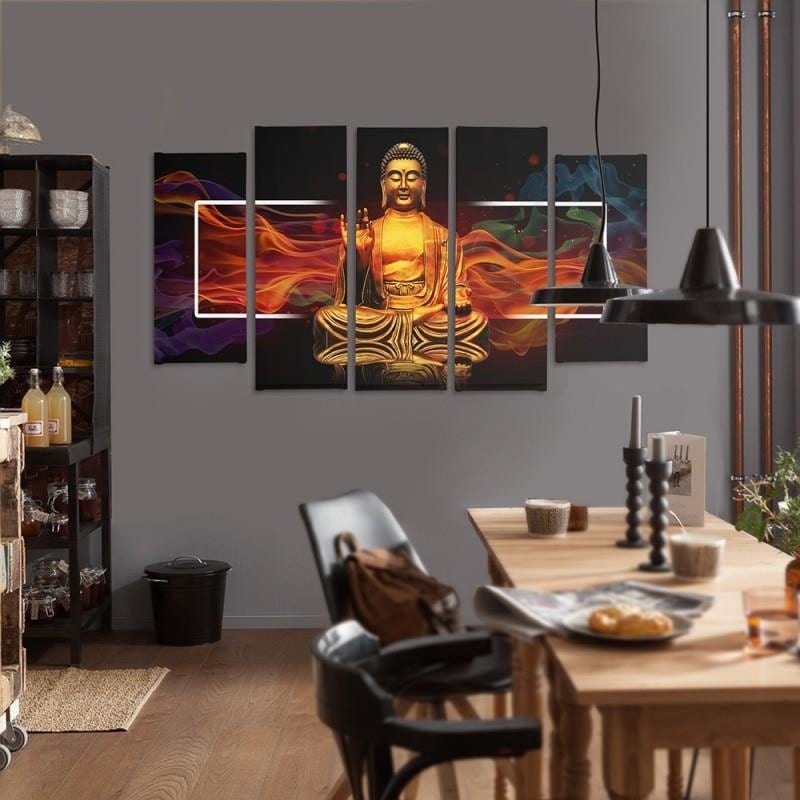 Kanva no 5 daļām - Type B, Golden Buddha 2  Home Trends DECO