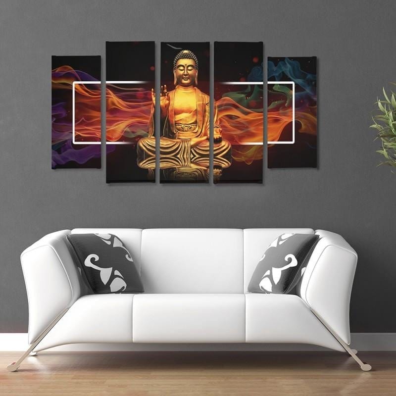 Kanva no 5 daļām - Type B, Golden Buddha 2  Home Trends DECO