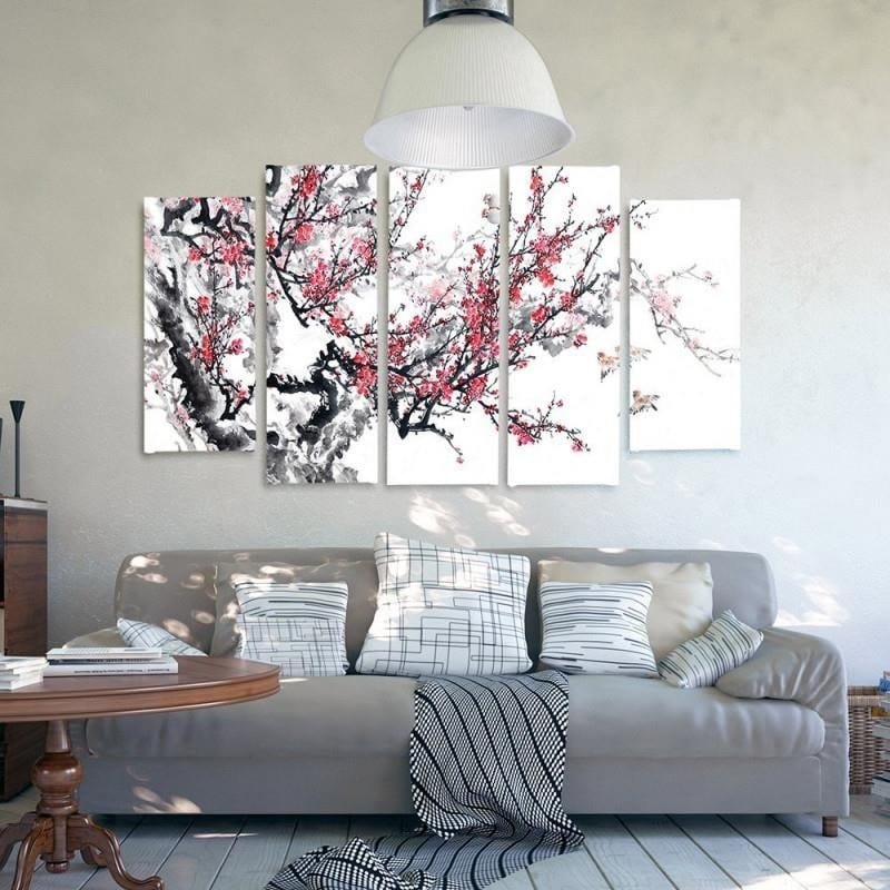 Kanva no 5 daļām - Type B, Japanese Cherry  Home Trends DECO