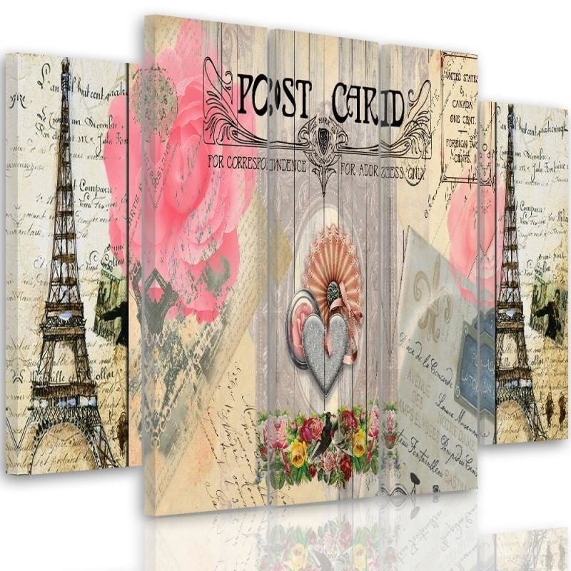 Kanva no 5 daļām - Type B, Postcard From Paris  Home Trends DECO