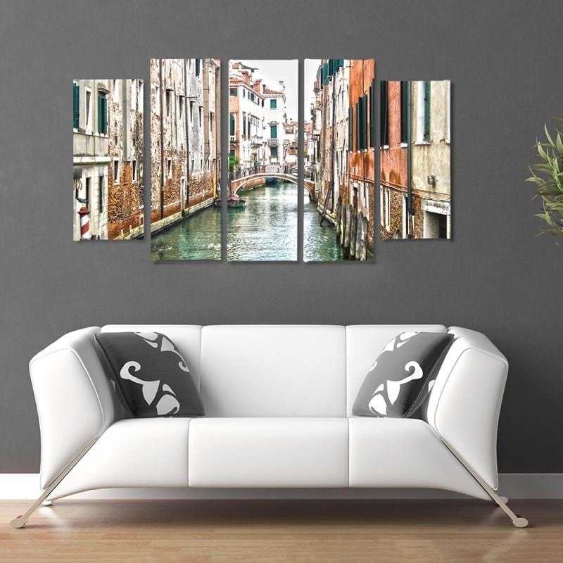 Kanva no 5 daļām - Type B, Venice Canal  Home Trends DECO