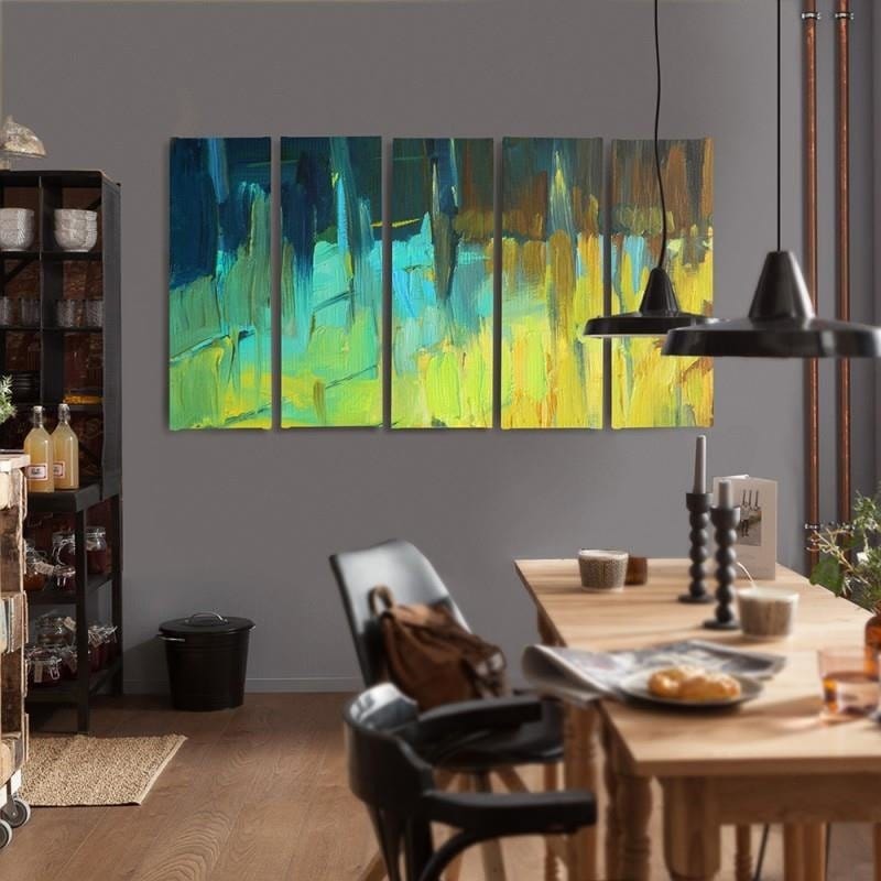 Kanva no 5 daļām - Type C, Abstract Landscape 2  Home Trends DECO