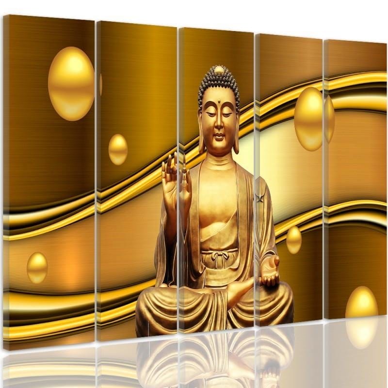 Kanva no 5 daļām - Type C, Golden Buddha  Home Trends DECO