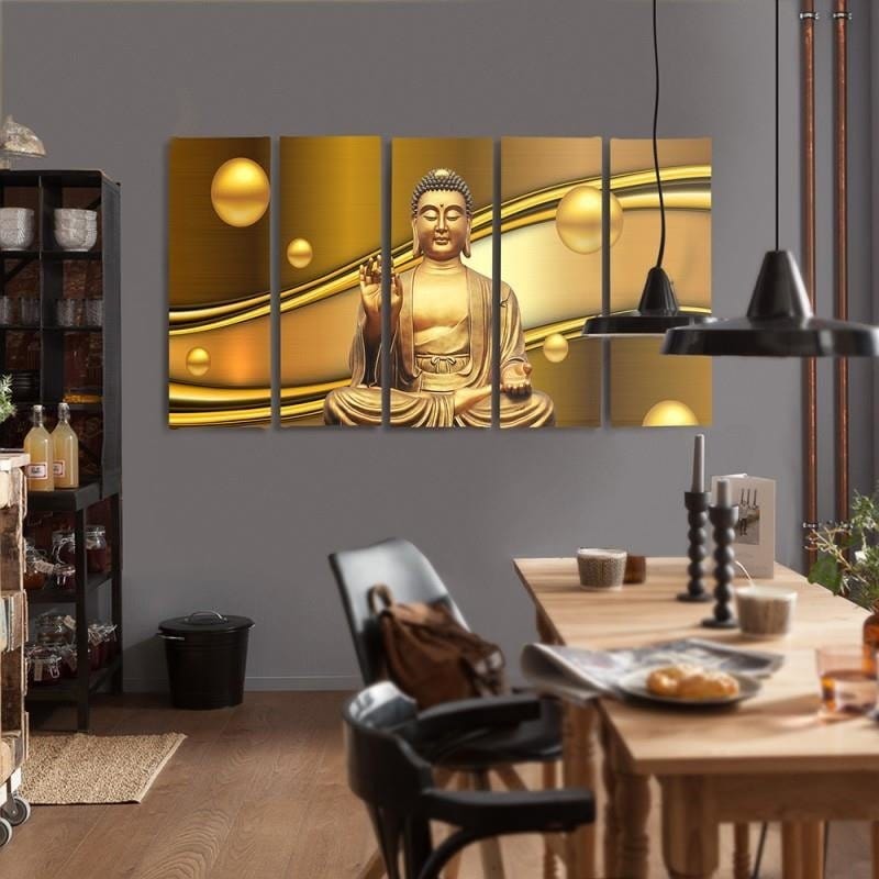 Kanva no 5 daļām - Type C, Golden Buddha  Home Trends DECO