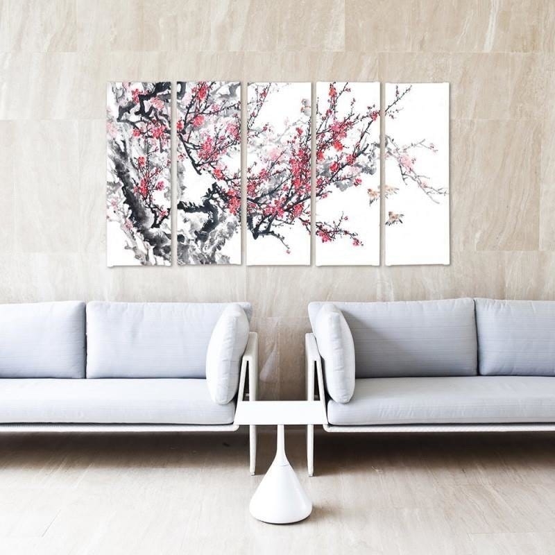 Kanva no 5 daļām - Type C, Japanese Cherry  Home Trends DECO