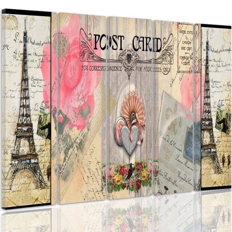 Kanva no 5 daļām - Type C, Postcard From Paris  Home Trends DECO