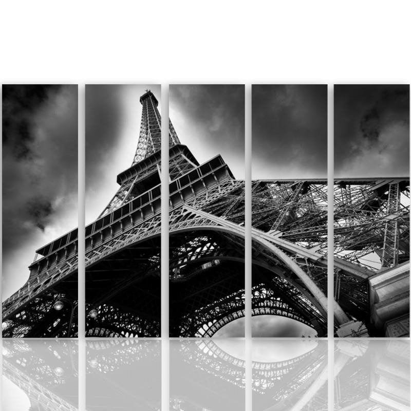 Kanva no 5 daļām - Type C, The Eiffel Tower In The Clouds  Home Trends DECO