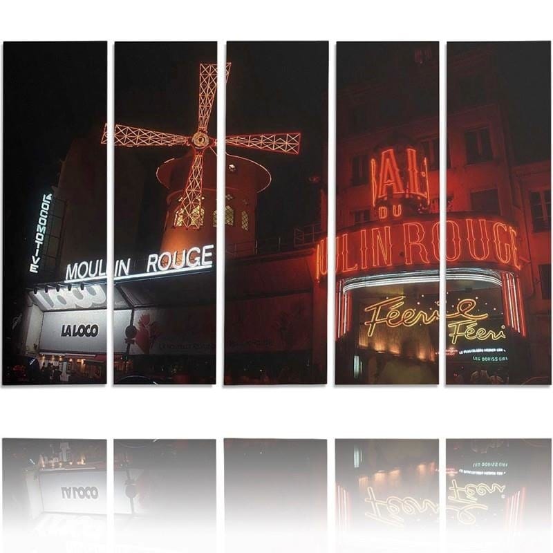 Kanva no 5 daļām - Type C, The Moulin Rouge  Home Trends DECO