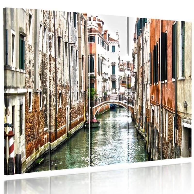 Kanva no 5 daļām - Type C, Venice Canal  Home Trends DECO