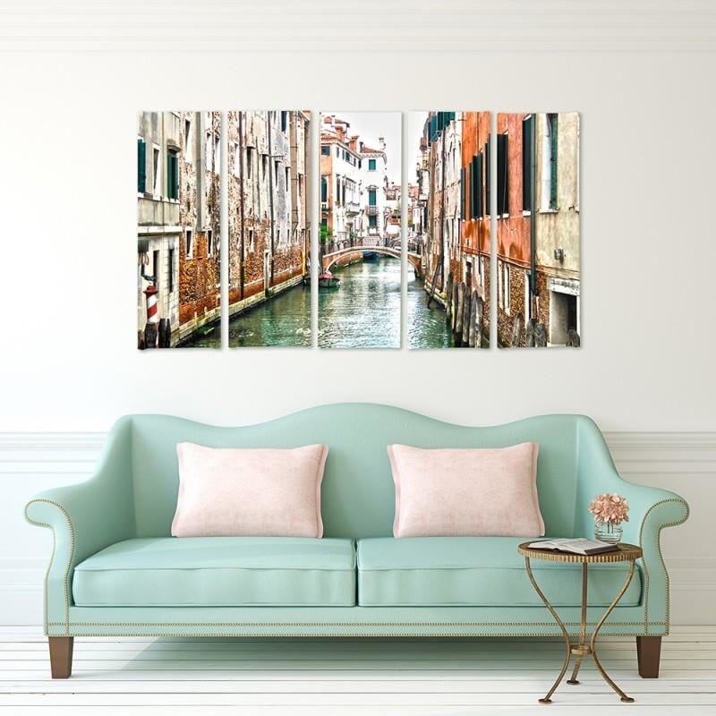 Kanva no 5 daļām - Type C, Venice Canal  Home Trends DECO