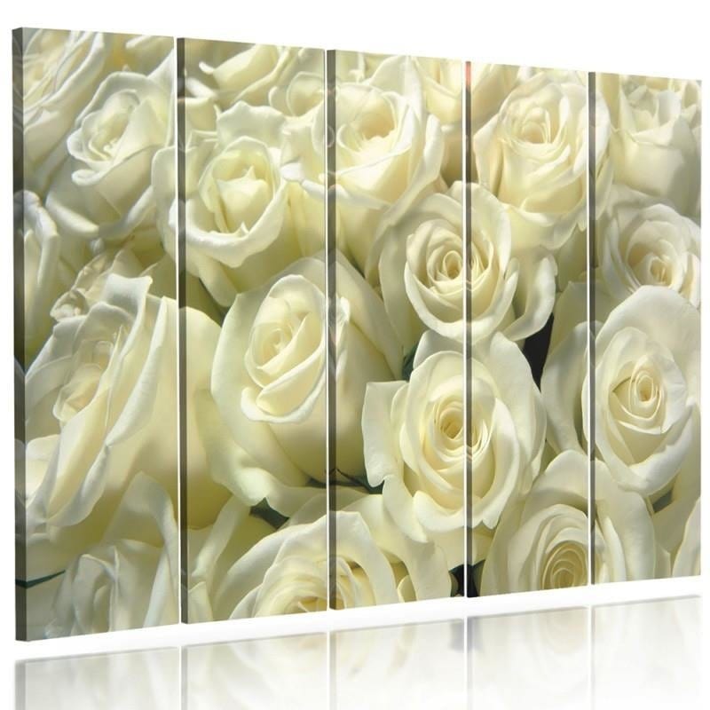 Kanva no 5 daļām - Type C, White Roses  Home Trends DECO