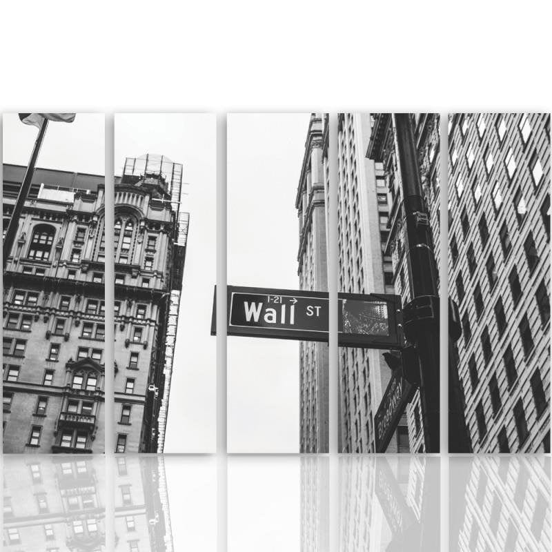 Kanva no 5 daļām - Wall Street  Home Trends DECO
