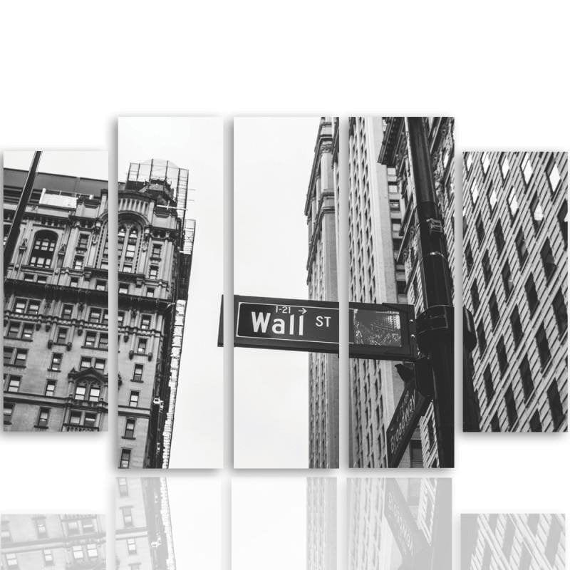 Kanva no 5 daļām - Wall Street  Home Trends DECO