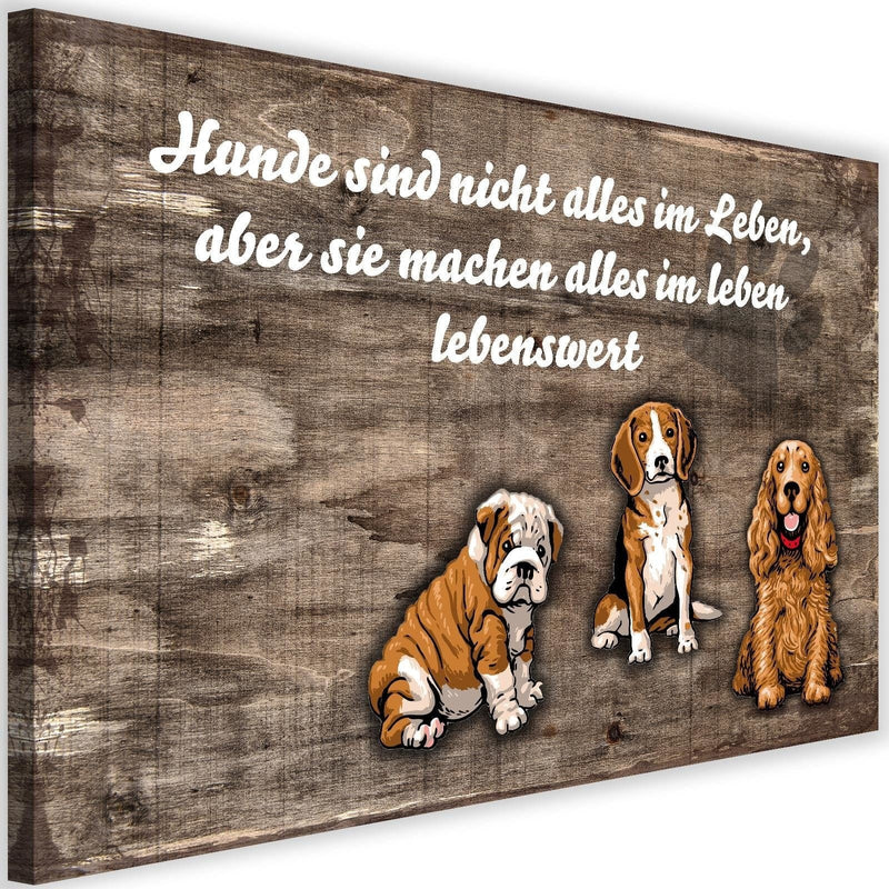 Kanva - Operative Three Sweet Dogs  Home Trends DECO