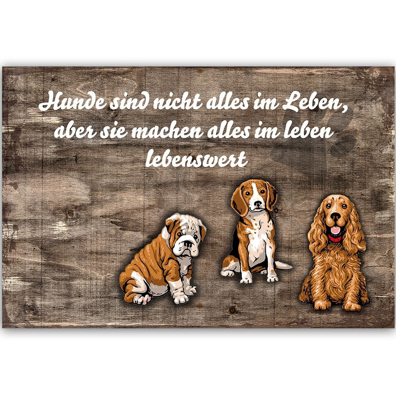 Kanva - Operative Three Sweet Dogs  Home Trends DECO