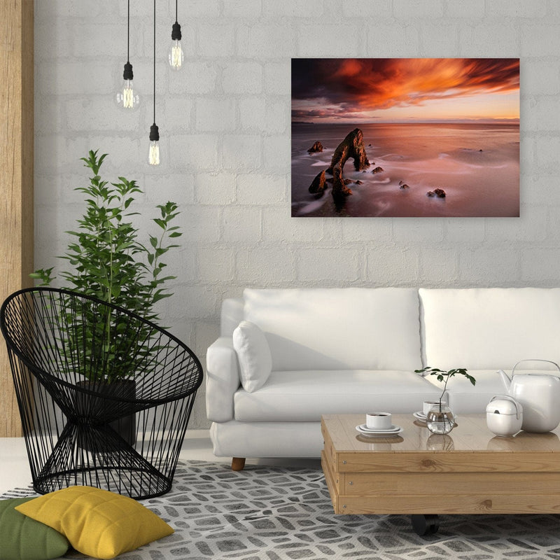 Kanva - Orange Sky Over The Sea  Home Trends DECO