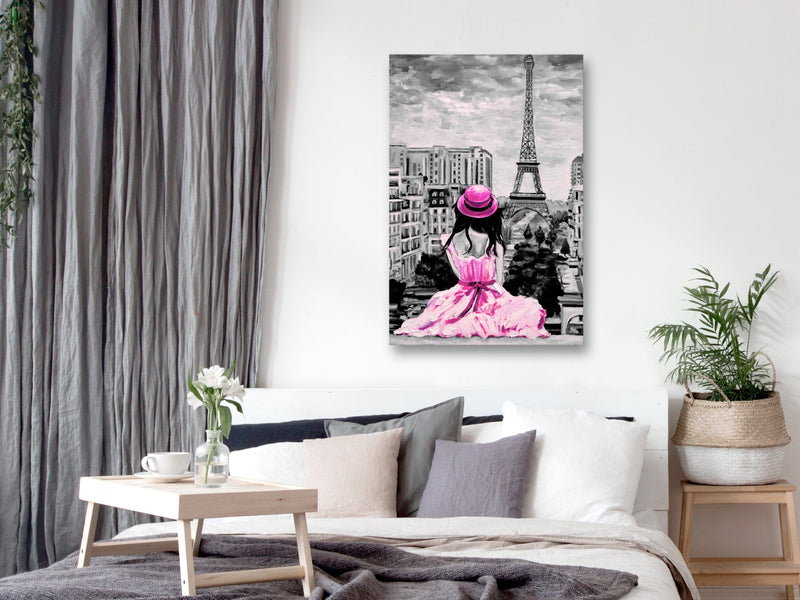 Glezna - Paris Colour (1 Part) Vertical Pink Home Trends