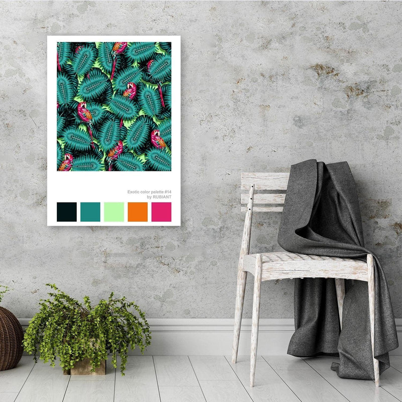 Kanva - Parrots Green 28x39 Cm  Home Trends DECO