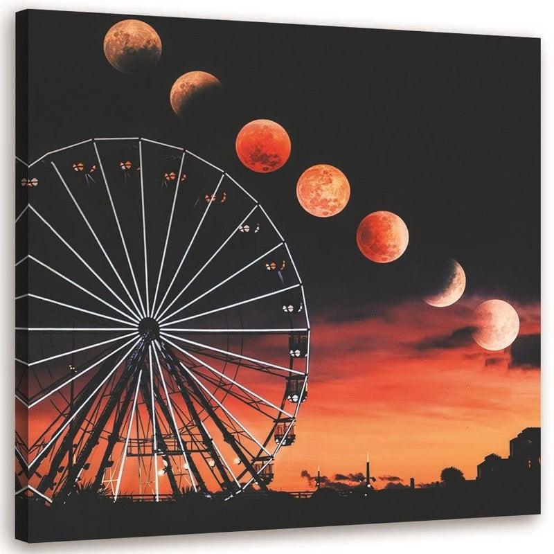 Kanva - Phases Of The Moon Over The Ferris Wheel  Home Trends DECO