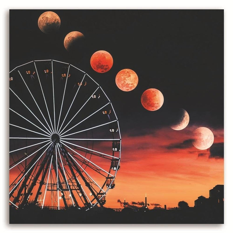 Kanva - Phases Of The Moon Over The Ferris Wheel  Home Trends DECO