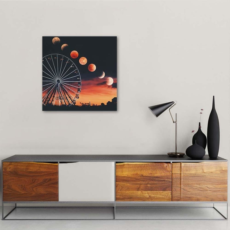 Kanva - Phases Of The Moon Over The Ferris Wheel  Home Trends DECO