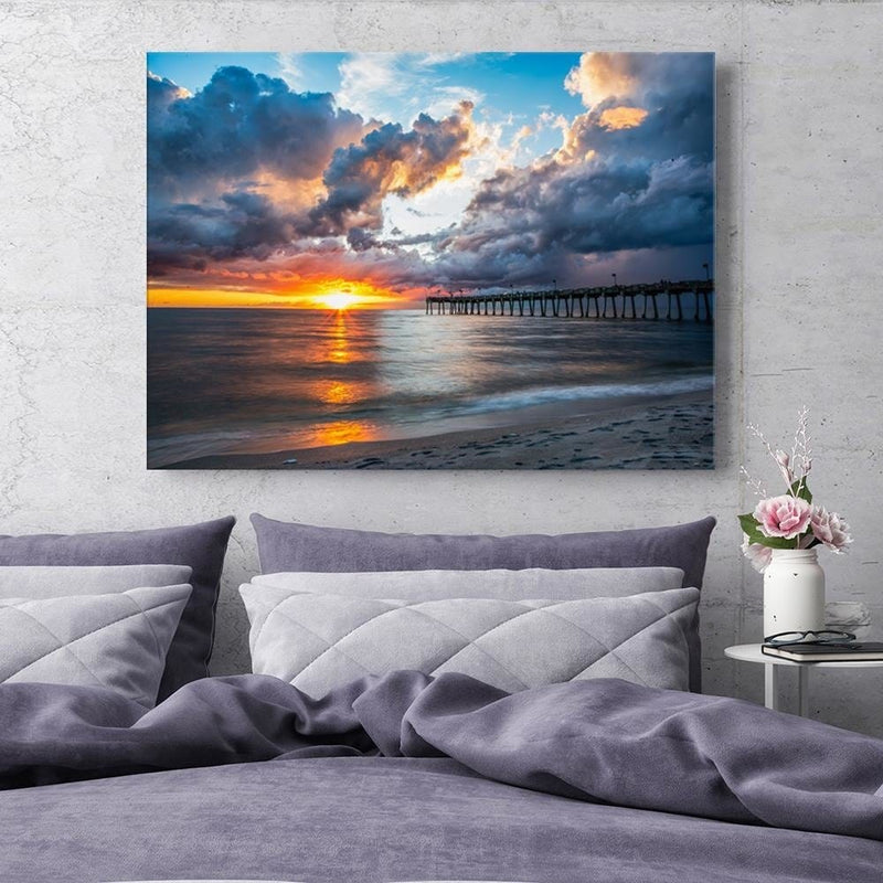 Kanva - Pier At Sunset  Home Trends DECO