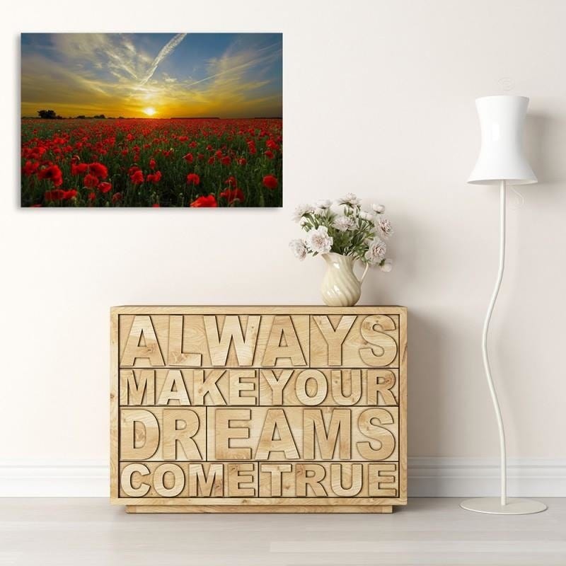 Kanva - Poppies At Sunset  Home Trends DECO