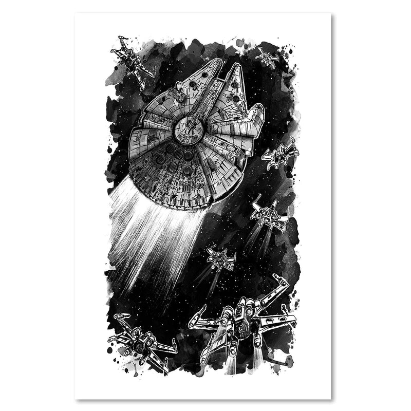 Kanva - Rebel Assault Decor Black And White  Home Trends DECO