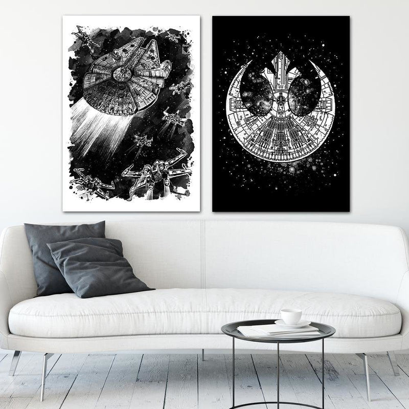 Kanva - Rebel Assault Decor Black And White  Home Trends DECO