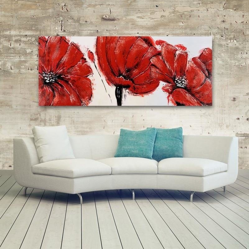 Kanva - Red Flowers  Home Trends DECO