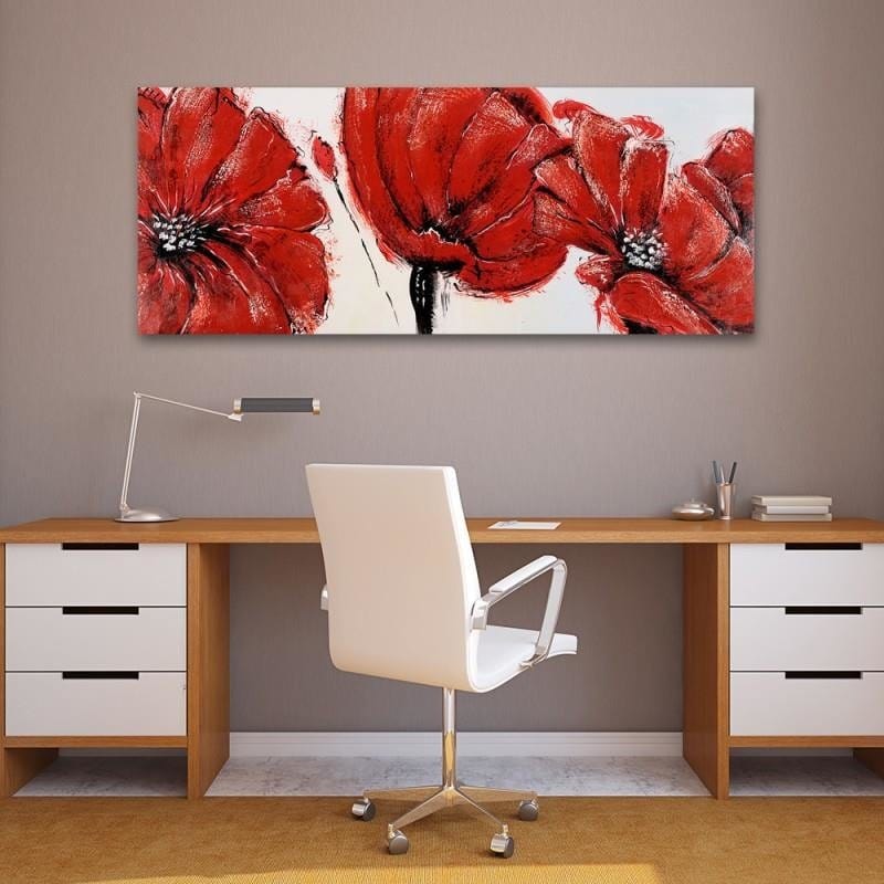 Kanva - Red Flowers  Home Trends DECO