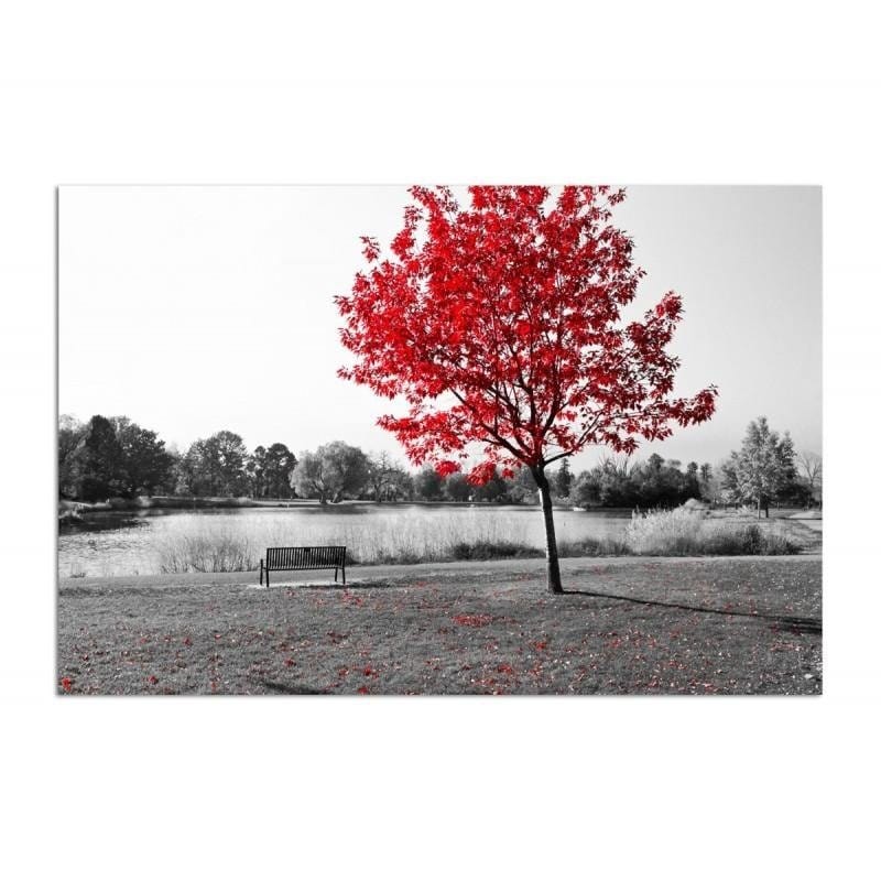 Kanva - Red Leaves On A Tree  Home Trends DECO