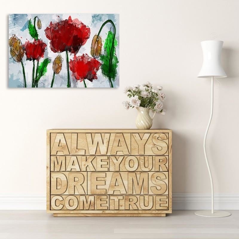 Kanva - Red Poppies  Home Trends DECO