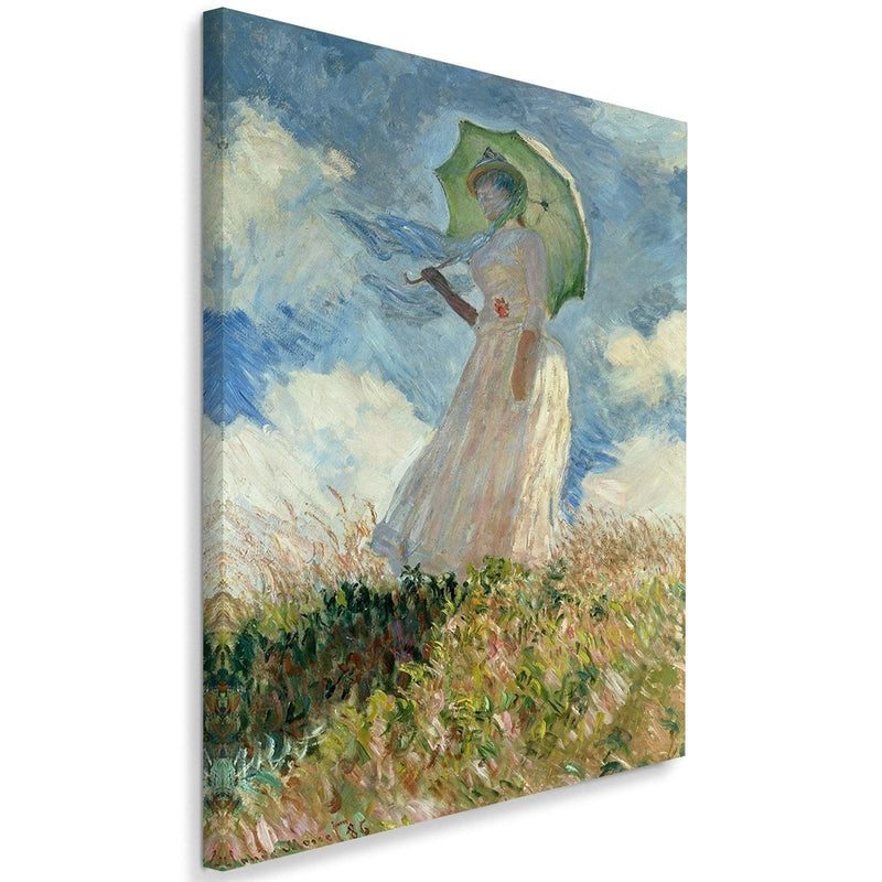 Kanva - Reproduction Picture Of C. Monet - A Woman With An Umbrella Turned To The Left  Home Trends DECO