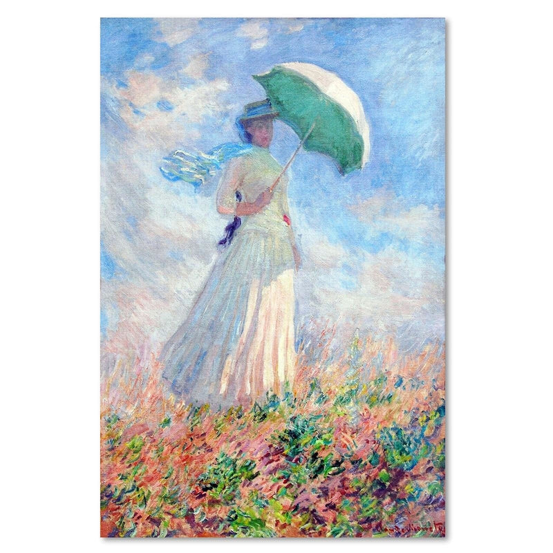 Kanva - Reproduction Picture Of C. Monet - A Woman With An Umbrella Turned To The Right  Home Trends DECO