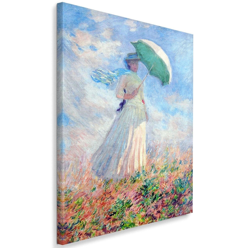 Kanva - Reproduction Picture Of C. Monet - A Woman With An Umbrella Turned To The Right  Home Trends DECO