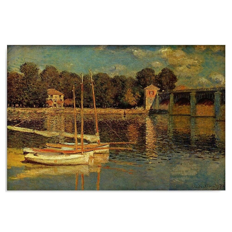 Kanva - Reproduction Picture Of C. Monet - Bridge At Argenteuil  Home Trends DECO