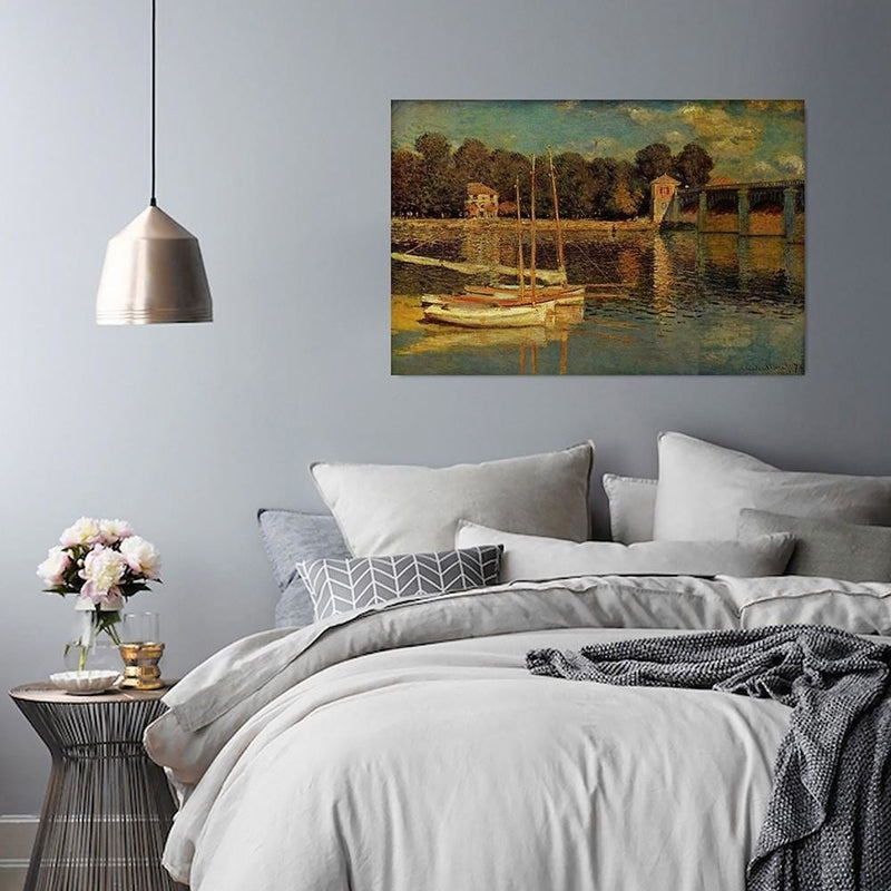 Kanva - Reproduction Picture Of C. Monet - Bridge At Argenteuil  Home Trends DECO