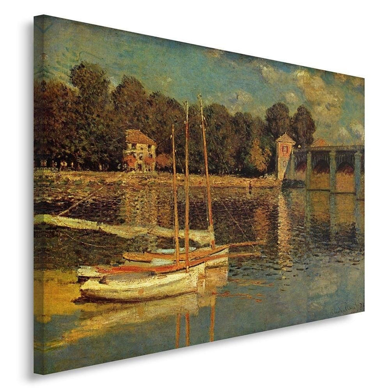 Kanva - Reproduction Picture Of C. Monet - Bridge At Argenteuil  Home Trends DECO