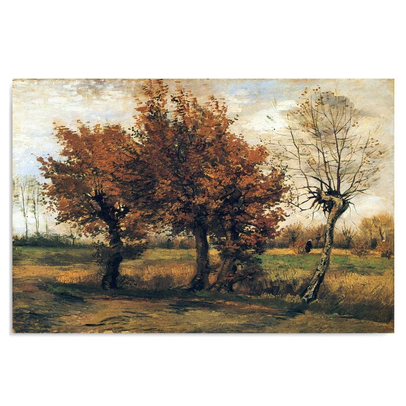 Kanva - Reproduction Picture Of V. Van Gogh - Autumn Landscape With Four Trees  Home Trends DECO