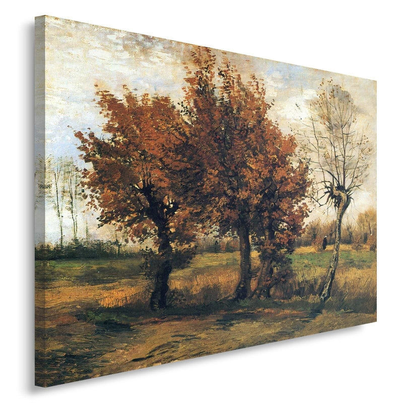 Kanva - Reproduction Picture Of V. Van Gogh - Autumn Landscape With Four Trees  Home Trends DECO