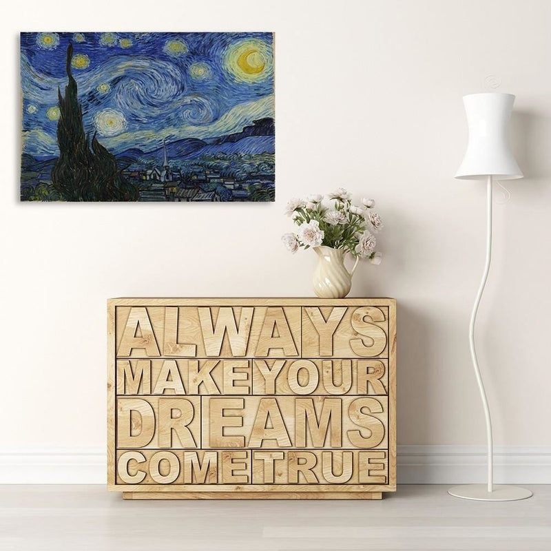 Kanva - Reproduction Picture Of V. Van Gogh - Starry Night  Home Trends DECO