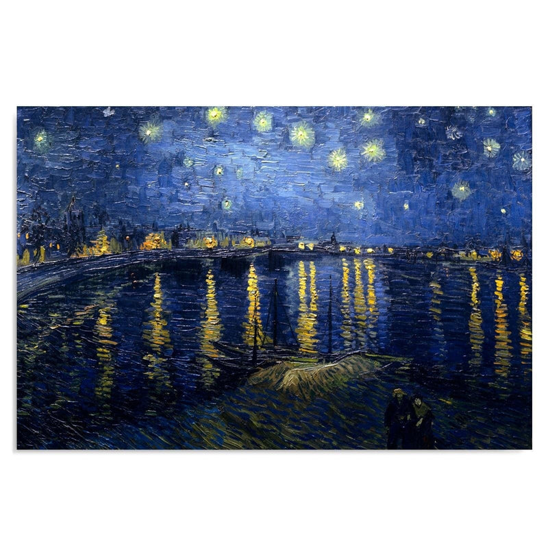 Kanva - Reproduction Picture Of V. Van Gogh - Starry Night Over The Rhone  Home Trends DECO