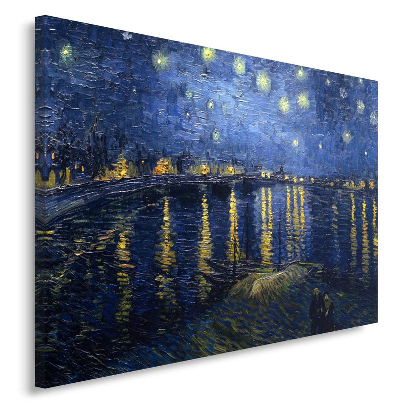 Kanva - Reproduction Picture Of V. Van Gogh - Starry Night Over The Rhone  Home Trends DECO