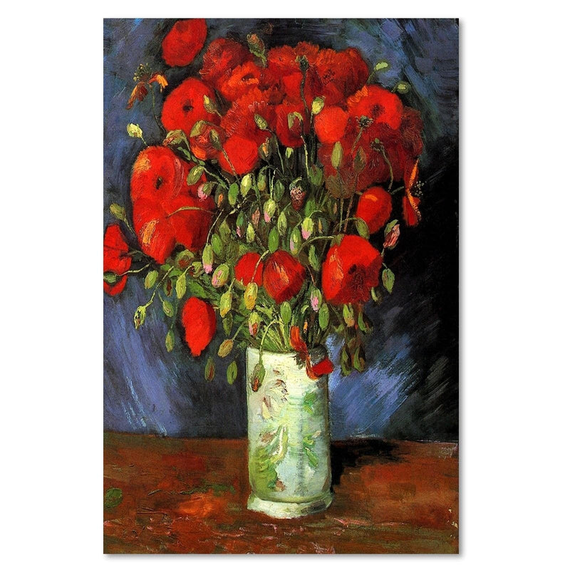 Kanva - Reproduction Picture Of V. Van Gogh - Vase With Red Poppies  Home Trends DECO