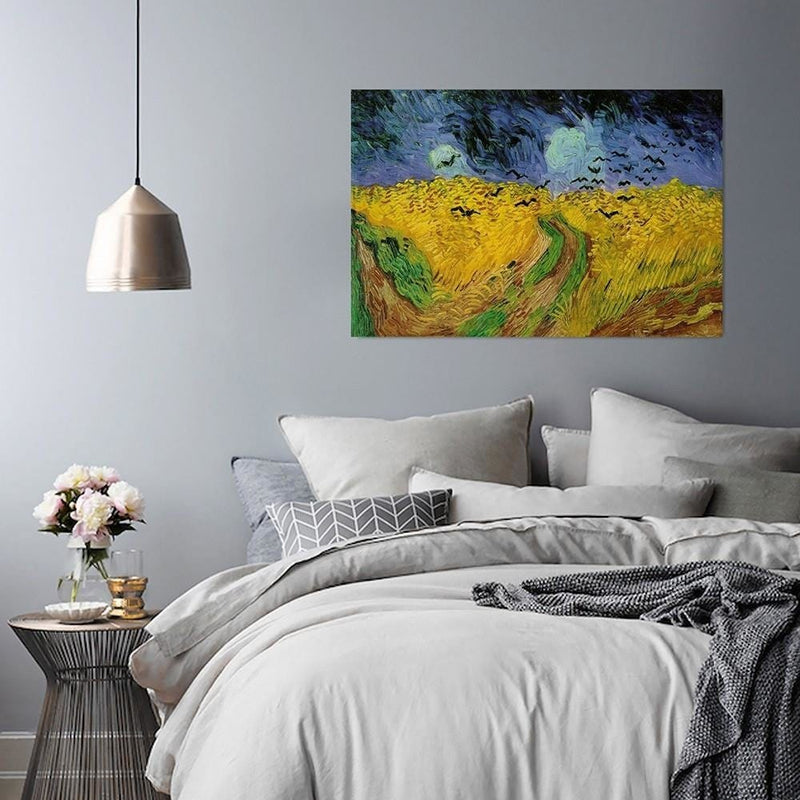 Kanva - Reproduction Picture Of V. Van Gogh - Wheatfield With Crows  Home Trends DECO