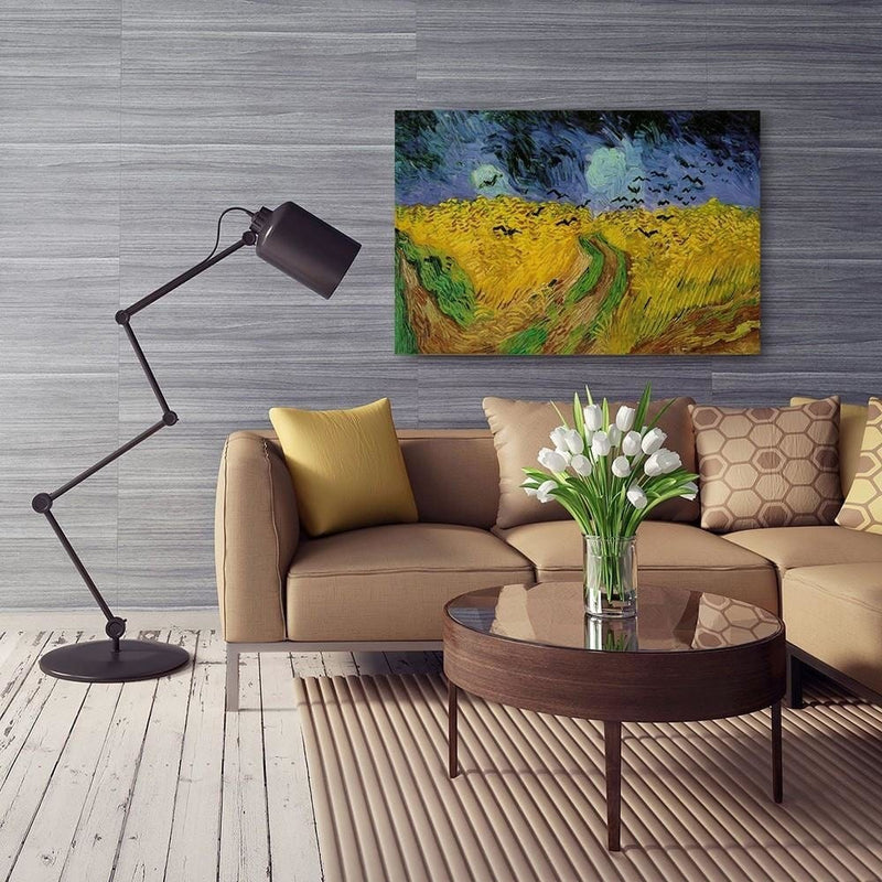 Kanva - Reproduction Picture Of V. Van Gogh - Wheatfield With Crows  Home Trends DECO