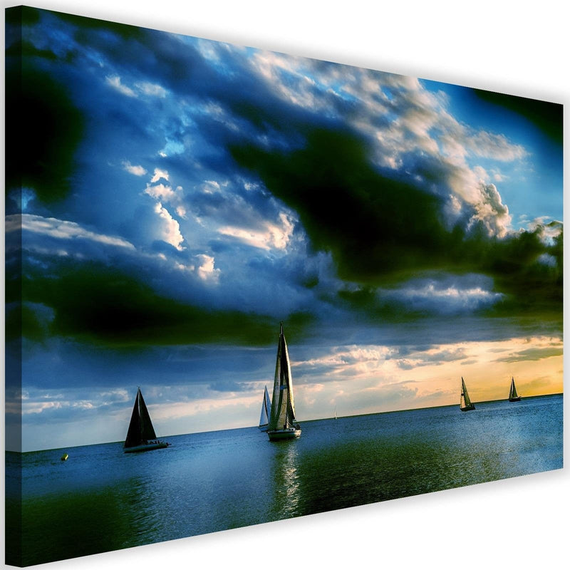 Kanva - Sailboats At Sea 3  Home Trends DECO