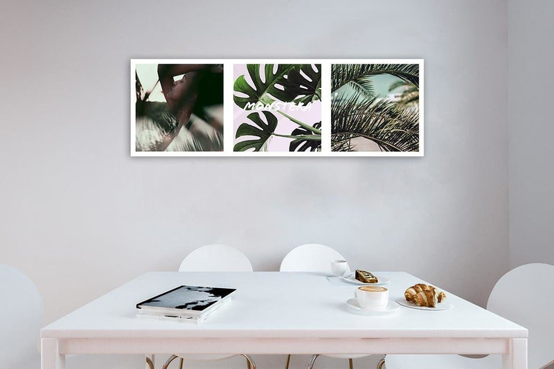 Kanva - Sieviete un palmu lapas (monstera) Home Trends DECO