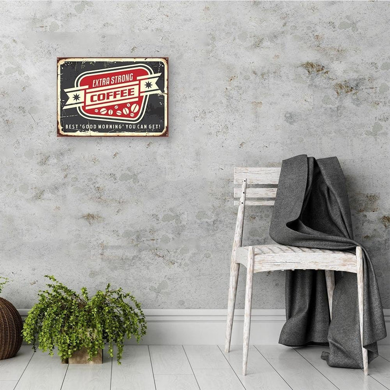 Kanva - Signboard Strong Coffee  Home Trends DECO